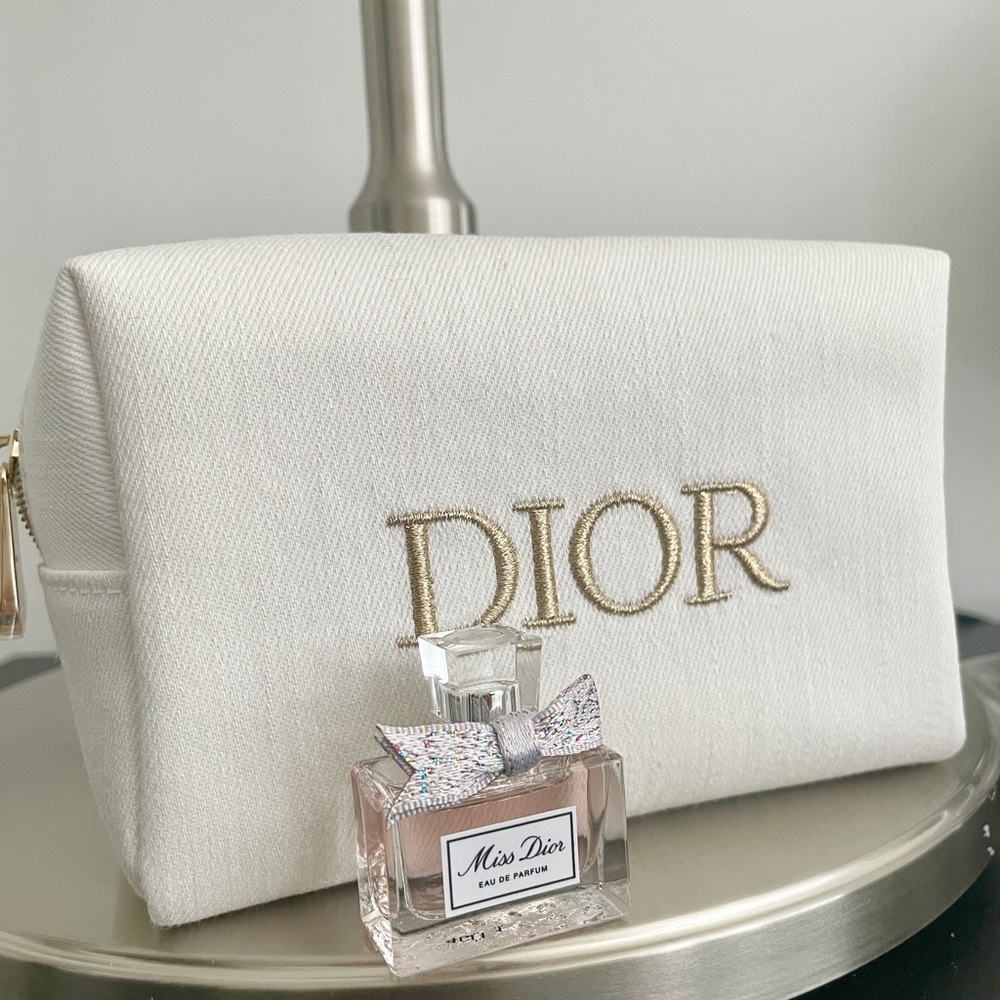Dior Cosmetic Bag with Miss Dior Perfume mini